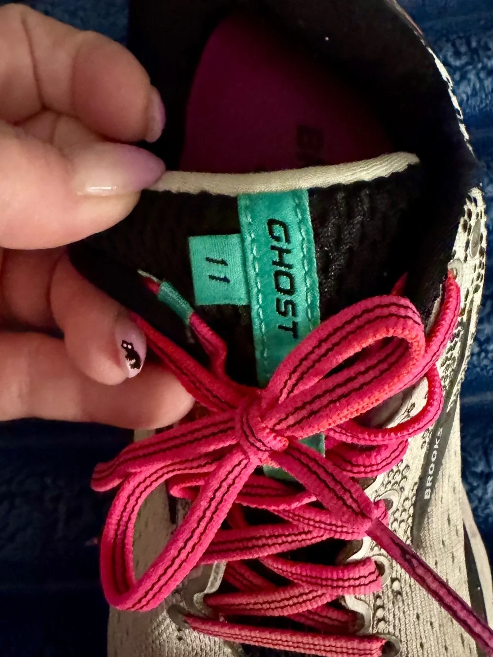Brooks Women's Ghost Running Shoes - Gray with Pink Accents